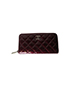 Chanel Quilted Zip Around Purse, front view